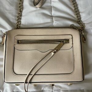 Rebecca Minkoff Crossbody Bag off white Coated Canvas
